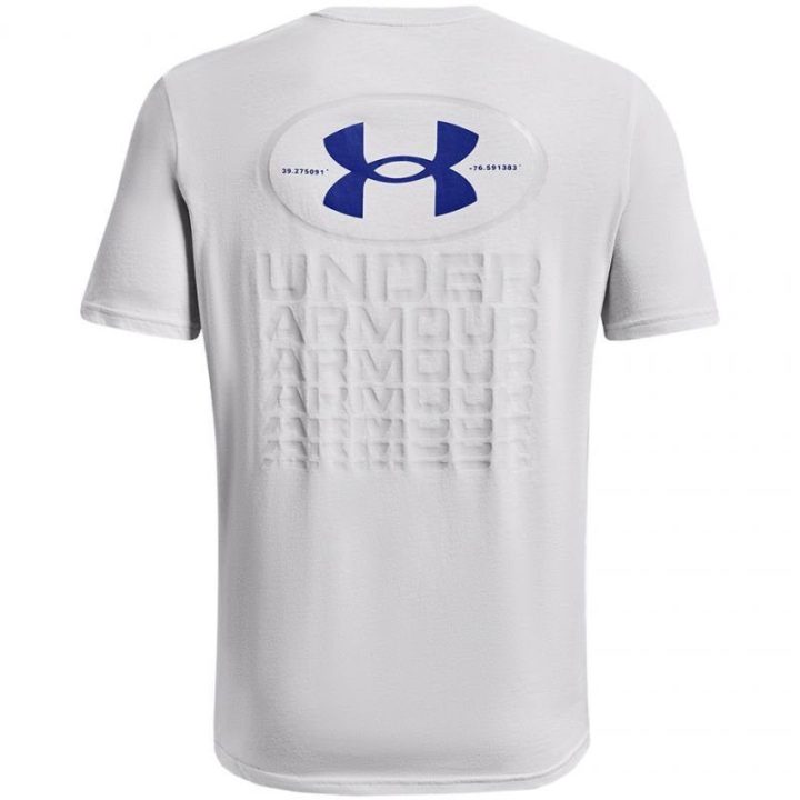 Vyriški medvilniniai marškinėliai Under Armour Repeat, pilki