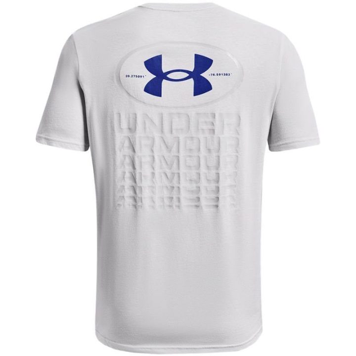 Vyriški medvilniniai marškinėliai Under Armour Repeat, pilki