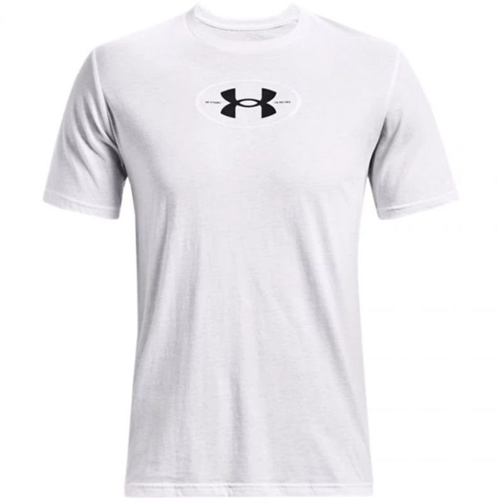 Vyriški medvilniniai marškinėliai Under Armour Repeat, balti