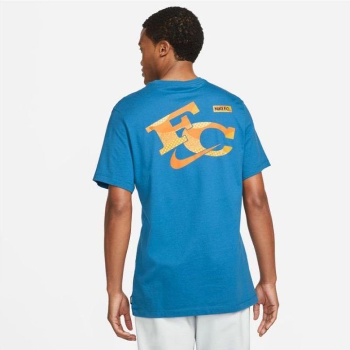 Vyriški laisvo kirpimo marškinėliai Nike F.C., mėlyni
