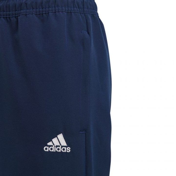Vaikiškos futbolo kelnės adidas Entrada 22 Presentation, tamsiai mėlynos