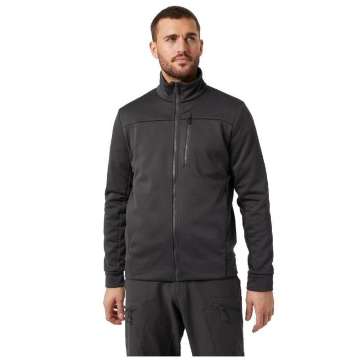 Vyriška striukė su aukšta apykakle Helly Hansen Crew Fleece, pilka