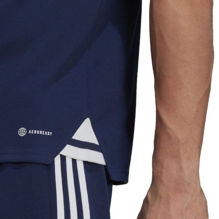 Vyriški polo marškinėliai adidas Condivo 22, tamsiai mėlyni ir balti