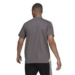 Vyriški polo marškinėliai adidas Condivo 22, pilki ir balti