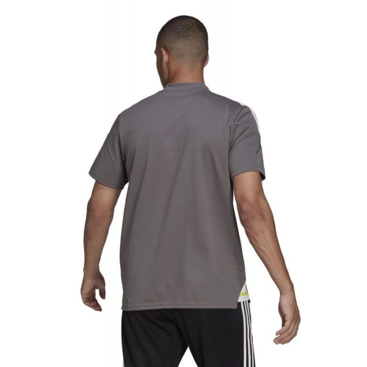Vyriški polo marškinėliai adidas Condivo 22, pilki ir balti