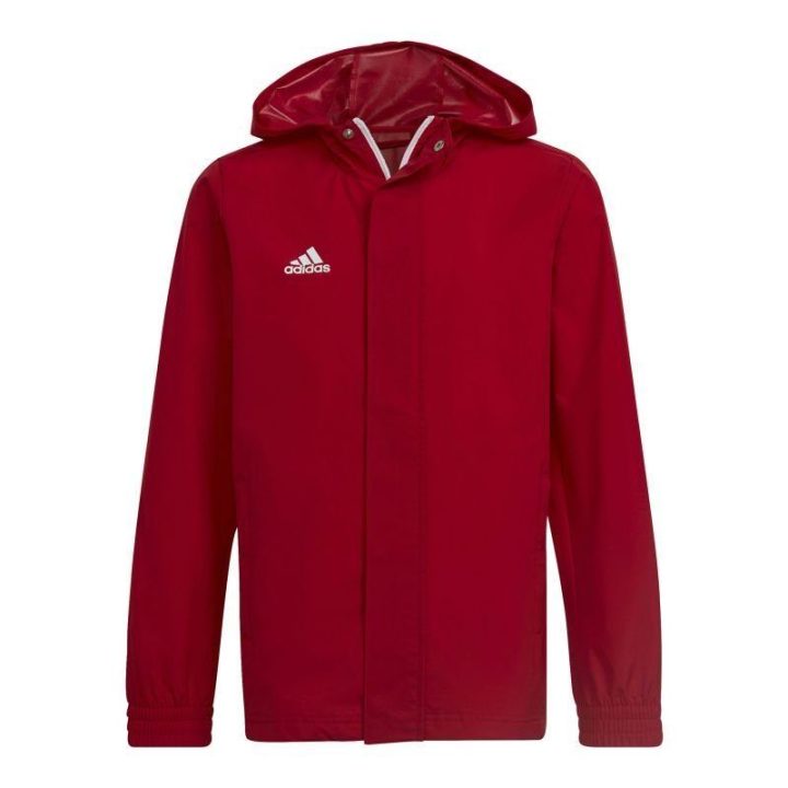 Vaikiška striukė adidas Entrada 22 All-weather, raudona
