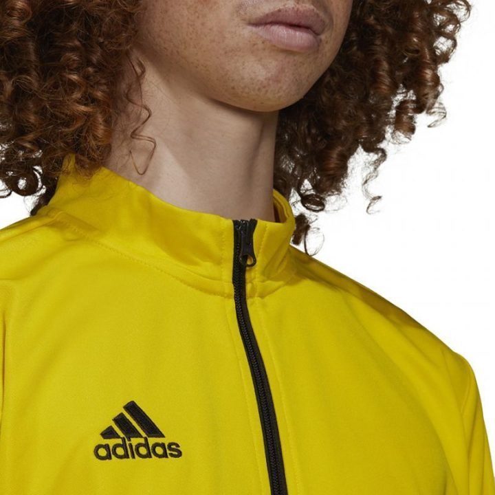 Vyriška striukė su stačia apykakle adidas Entrada 22, geltona