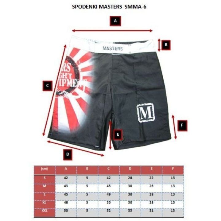 Šortai MMA treniruotėms MASTERS