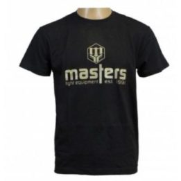 Vyriški medvilniniai marškinėliai Masters Basic, juodi