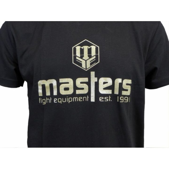 Vyriški medvilniniai marškinėliai Masters Basic, juodi