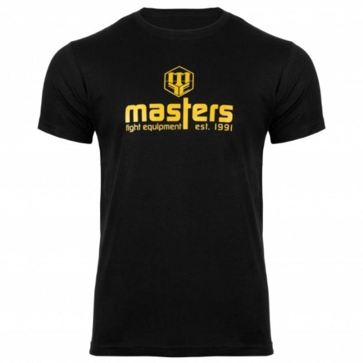 Vyriški medvilniniai marškinėliai Masters Basic, juodi