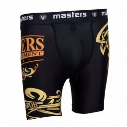 Vyriškos trumpos MMA tamprės Masters SK-MMA, juodos ir aukso