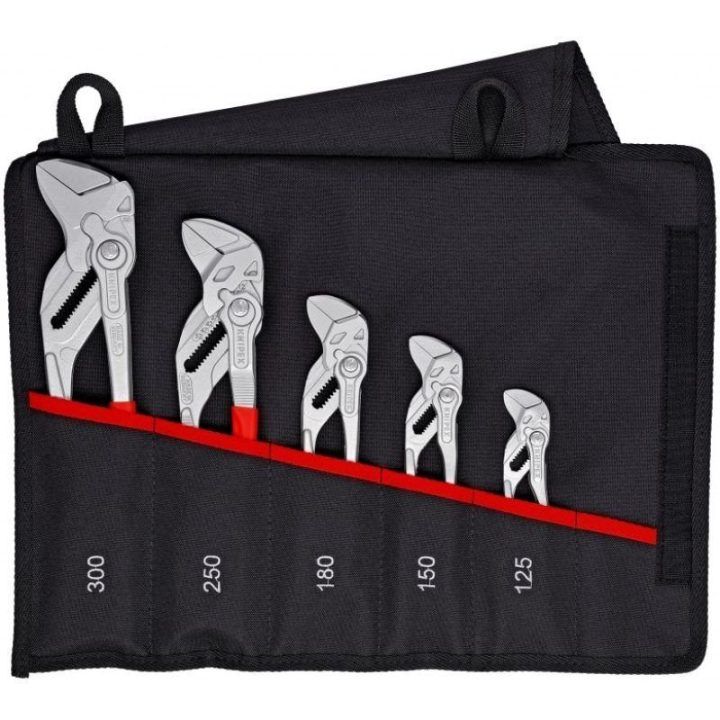 Replių-raktų komplektas KNIPEX, 5 vnt., 125–300 mm
