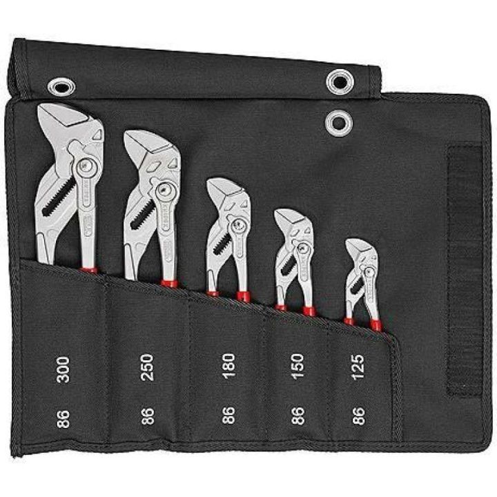 Replių-raktų komplektas KNIPEX, 5 vnt., 125–300 mm