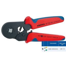 Kabelių įvorių užspaudimo replės Knipex, 180 mm