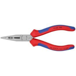 Daugiafunkcės replės Knipex 13 02 160, raudonos ir mėlynos