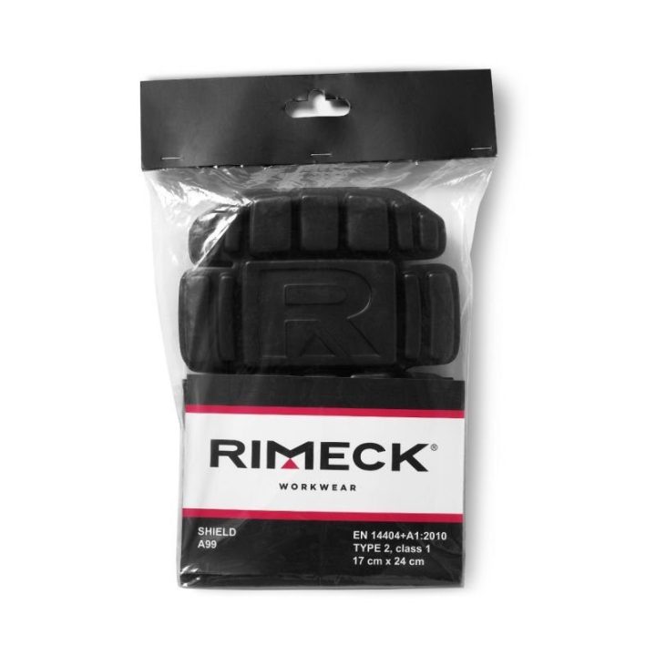 Uniseks kelių apsaugos įdėklai Rimeck Shield, juodi