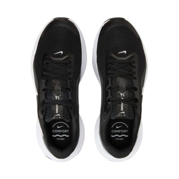 Moteriški bėgimo bateliai su 10 mm dropu Nike Downshifter 14, juodi