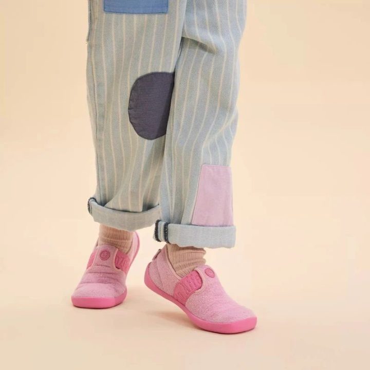 Vaikiškos medvilninės barefoot tipo šlepetės Affenzahn Vegan Dreamy