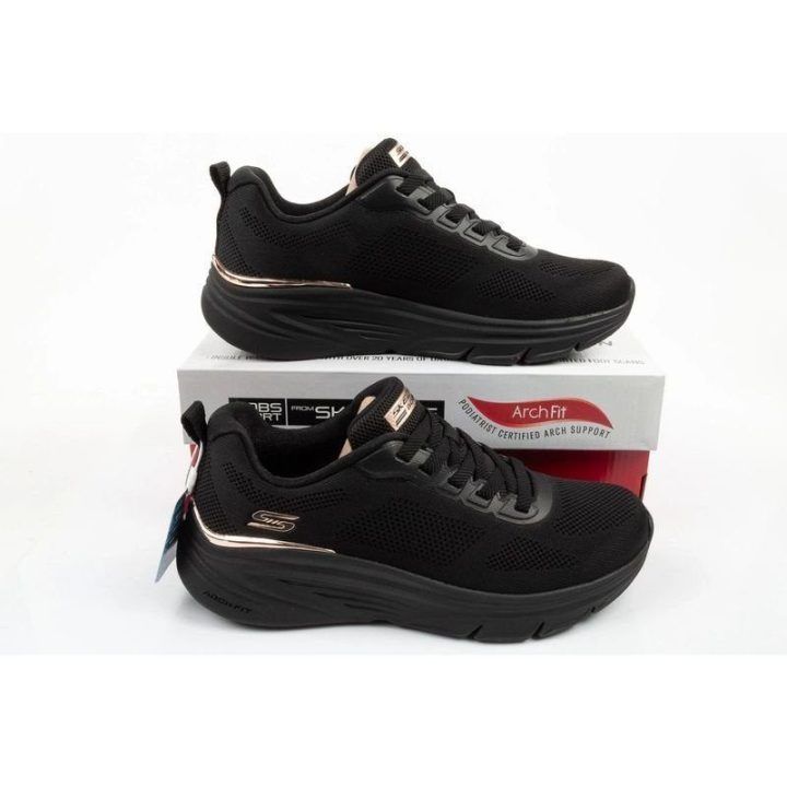 Moteriški sportbačiai Skechers BOBS Sport Arch Fit Elev8, juodi