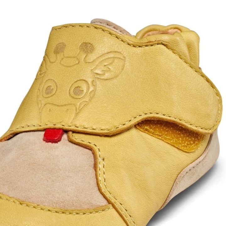 Vaikiški odiniai batai ropojimui Affenzahn Leather Crawly Giraffe