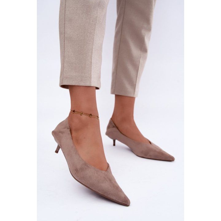 Moteriški aukštakulniai bateliai Step in style, smėlio