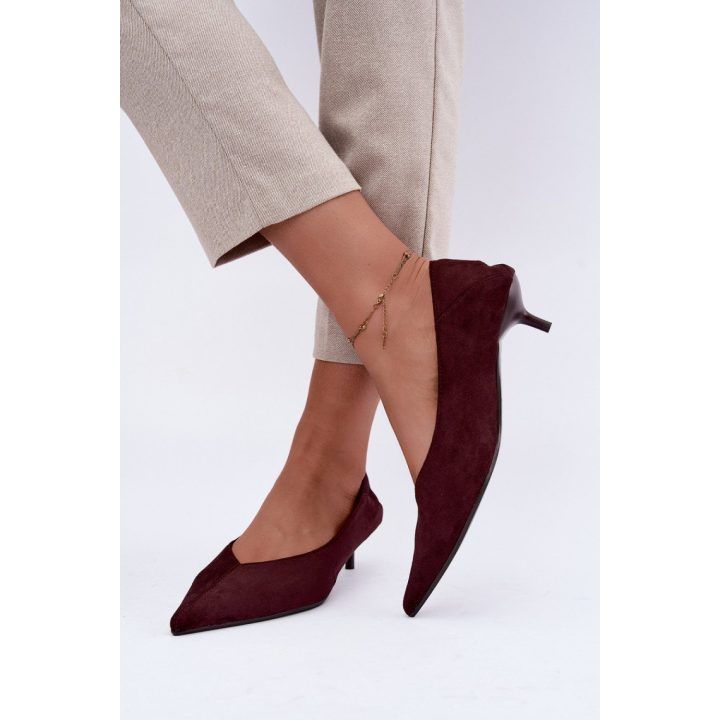 Moteriški bateliai su smailėjančia nosimi Step in style, raudoni