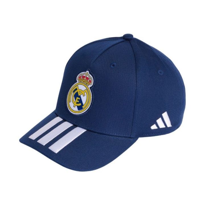 Vaikiška medvilninė kepurė adidas Real Madrid, tamsiai mėlyna