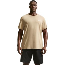 Vyriški medvilniniai marškinėliai Nike Club Tee, smėlio
