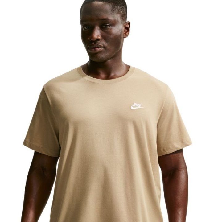 Vyriški medvilniniai marškinėliai Nike Club Tee, smėlio