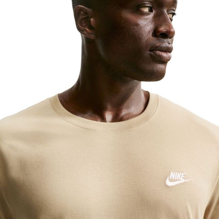 Vyriški medvilniniai marškinėliai Nike Club Tee, smėlio