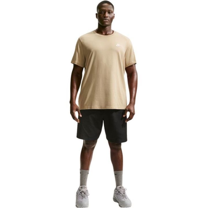 Vyriški medvilniniai marškinėliai Nike Club Tee, smėlio