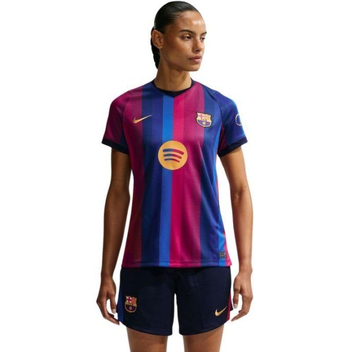 Moteriški futbolo šortai Nike FC Barcelona, mėlyni ir raudoni