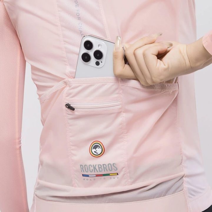 Moteriška dviračio liemenė Rockbros Road to Sky TLMJ003, rožinė