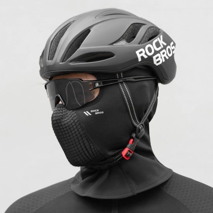 Balaklava su flisiniu pamušalu Rockbros, juoda