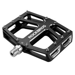 Dviračio platforminiai pedalai Rockbros K399-BK, juodi