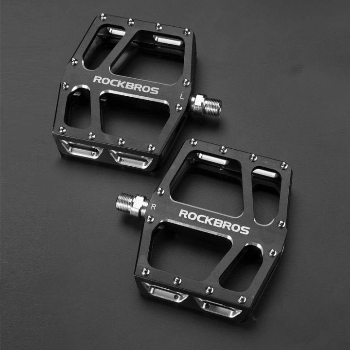 Dviračio platforminiai pedalai Rockbros K399-BK, juodi