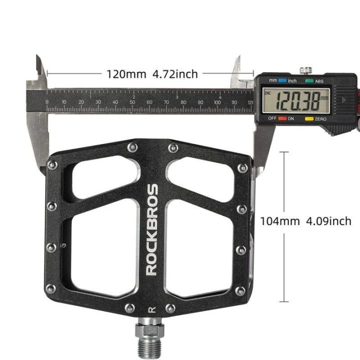 Dviračio platforminiai pedalai Rockbros K399-BK, juodi
