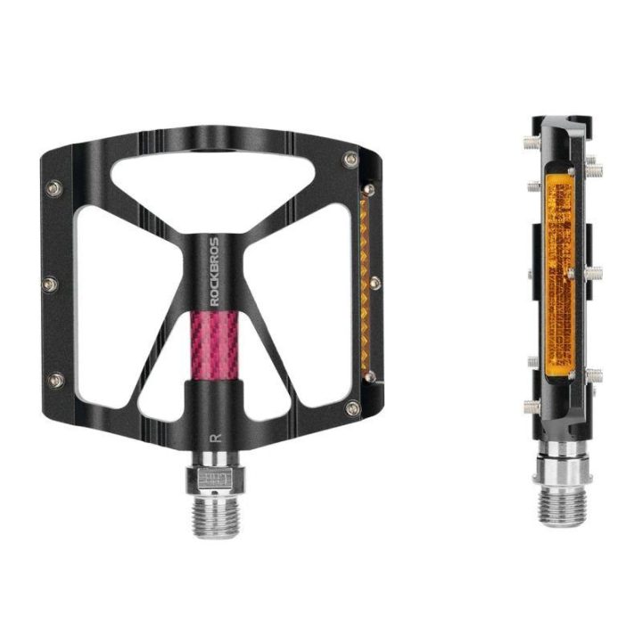 Dviračio pedalai su atšvaitais Rockbros K307PT, mėlyni