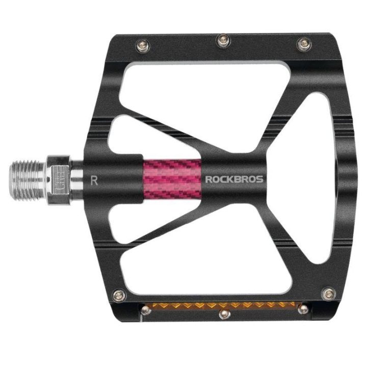Dviračio pedalai su atšvaitais Rockbros K307PT, mėlyni