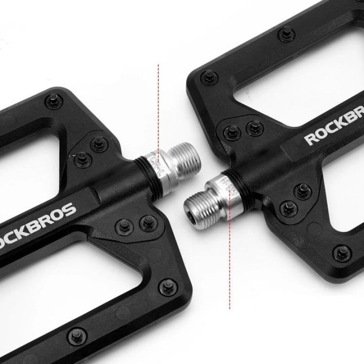 Nailoniniai platforminiai dviračio pedalai Rockbros 2022-12A, juodi