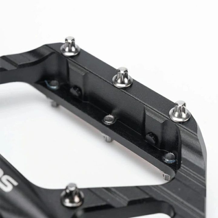 Dviračių platforminiai pedalai su atšvaitais Rockbros C700, juodi