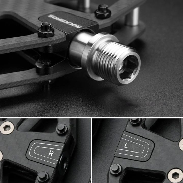 Platforminiai dviračių pedalai Rockbros C525, juodi