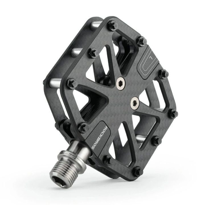 Platforminiai dviračių pedalai Rockbros C525, juodi