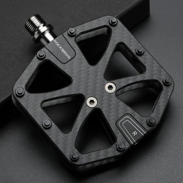 Platforminiai dviračių pedalai Rockbros C525, juodi