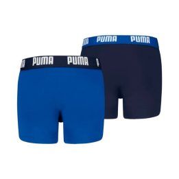 Bokseriai berniukams Puma, 2 poros, mėlyni ir tamsiai mėlyni