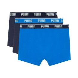 Vyriškos bokserės Puma, 3 poros, tamsiai mėlynos ir mėlynos
