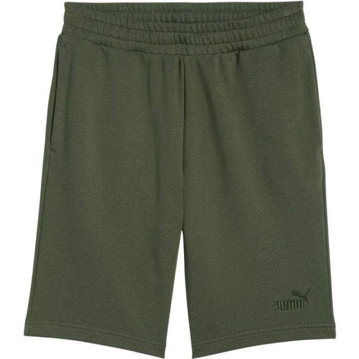 Vyriški medvilniniai šortai Puma ESS No.1 Logo, 10 colių, chaki