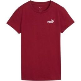 Moteriški medvilniniai marškinėliai Puma ESS Small No.1 Logo, rudi