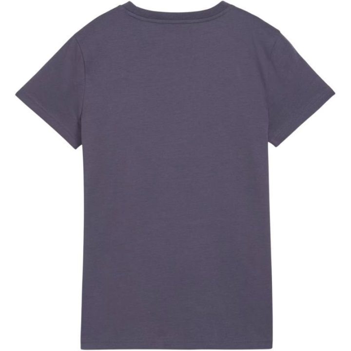 Moteriški medvilniniai marškinėliai Puma ESS Small No.1 Logo, violetiniai